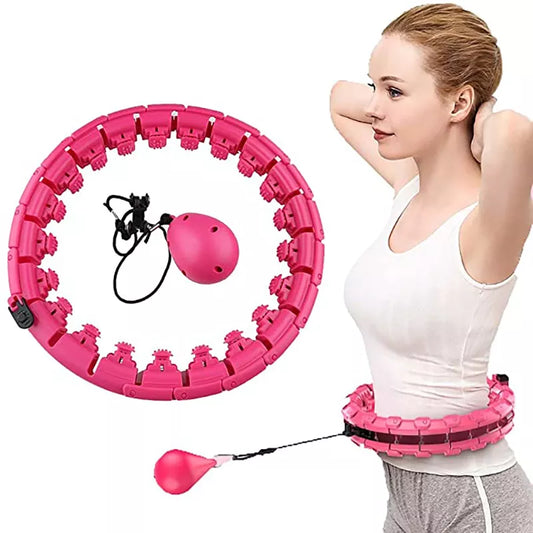 24 Adjustable Sport Hoops Abdominal Thin Waist Exercise Detachable Massage Hoops Fitness Equipment Gym Home Training Weight Loss